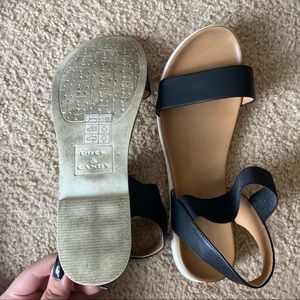 Rock Candy Black Strap Sandals